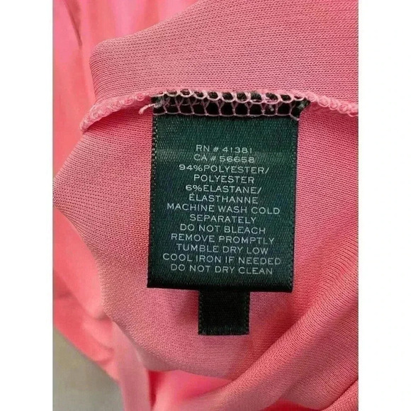 Lauren by Ralph Lauren Long Sleeve Quarter‎ Button-Down Shirt Pink size XL - Picture 4 of 7